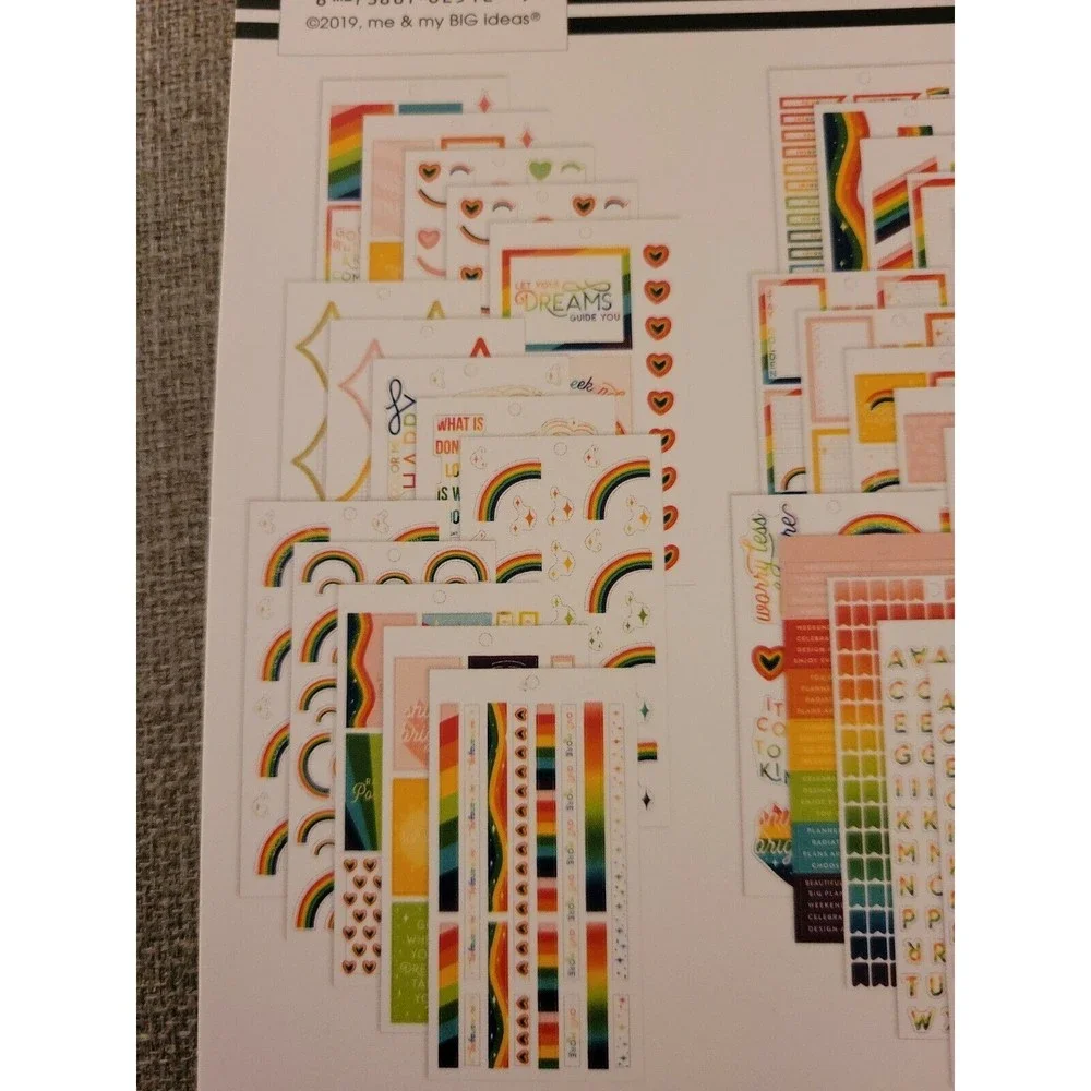 ***Brand New*** The Happy Planner Value Sticker Book Rainbow Dreams 847 Pieces